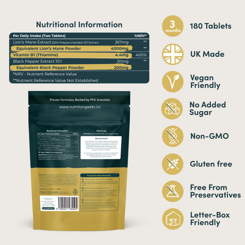 Lion's Mane Focus+-Nutrition Geeks