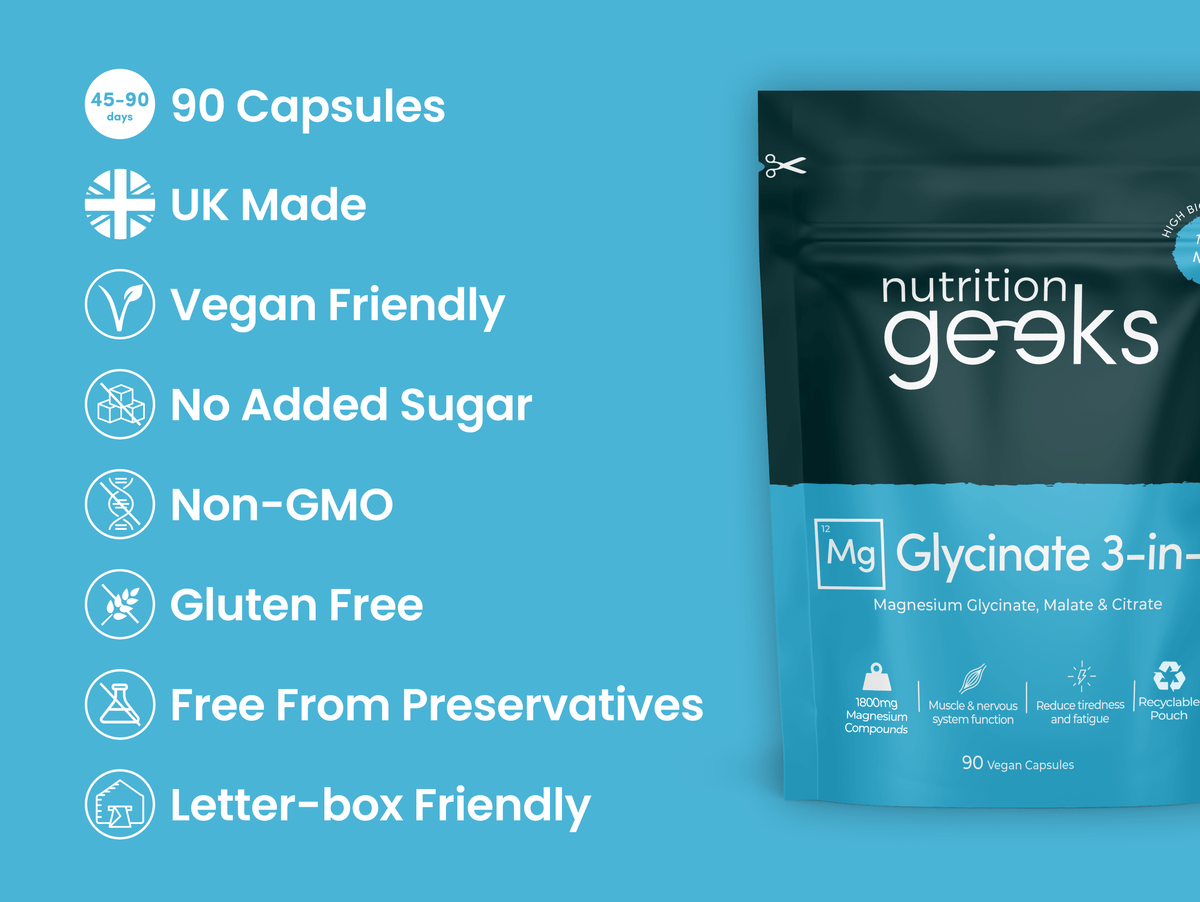 Magnesium Glycinate 3-in-1-Nutrition Geeks