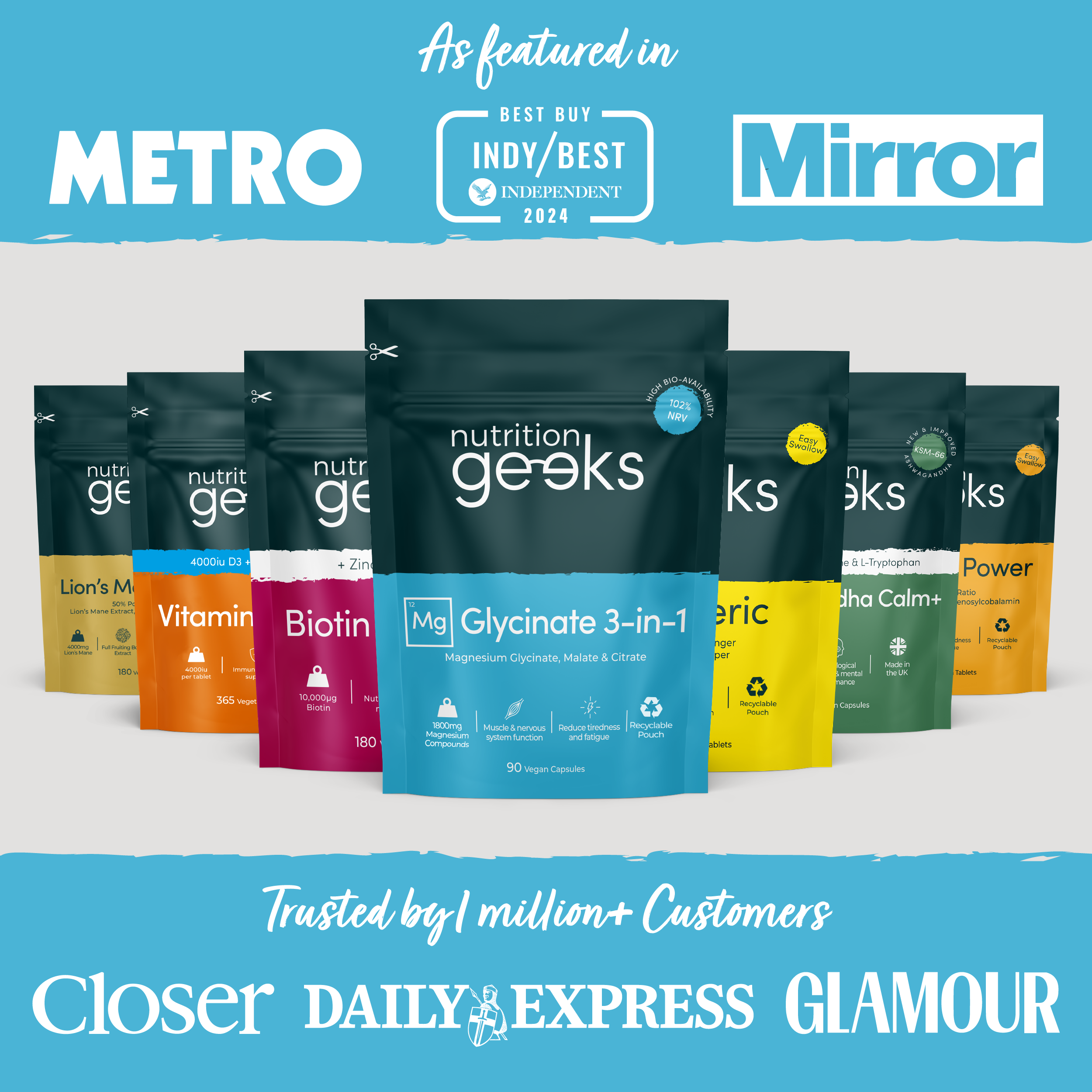 Magnesium Glycinate 3-in-1-Nutrition Geeks