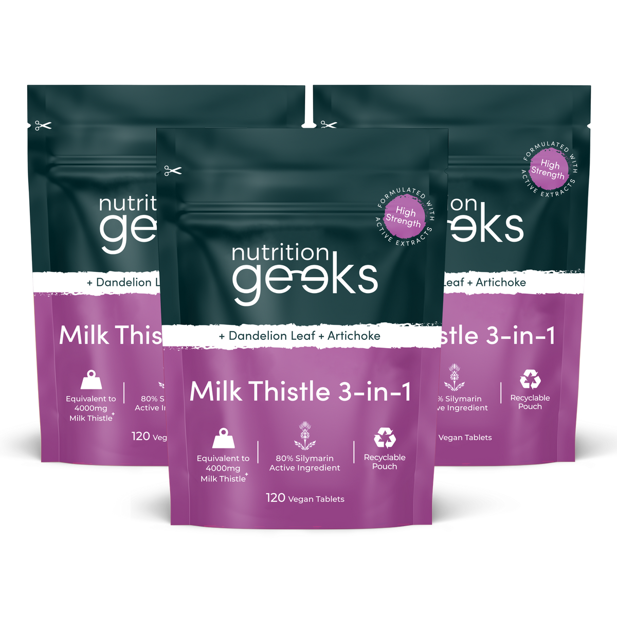 Mutition Geeks Milk Thistle+ 6000mg Tablets | 3-in-1 Complex - Nutrition Geeks