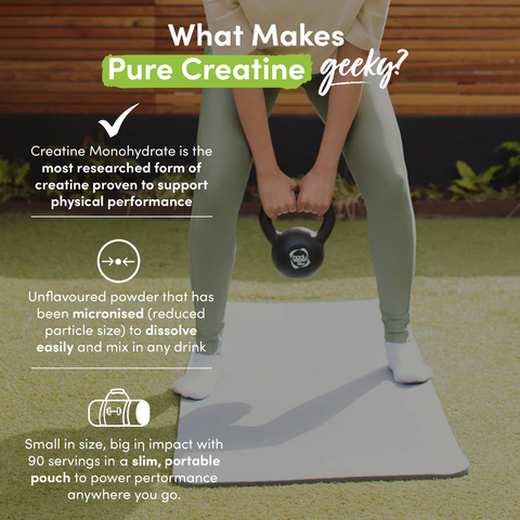 Pure Creatine Monohydrate Powder-Nutrition Geeks