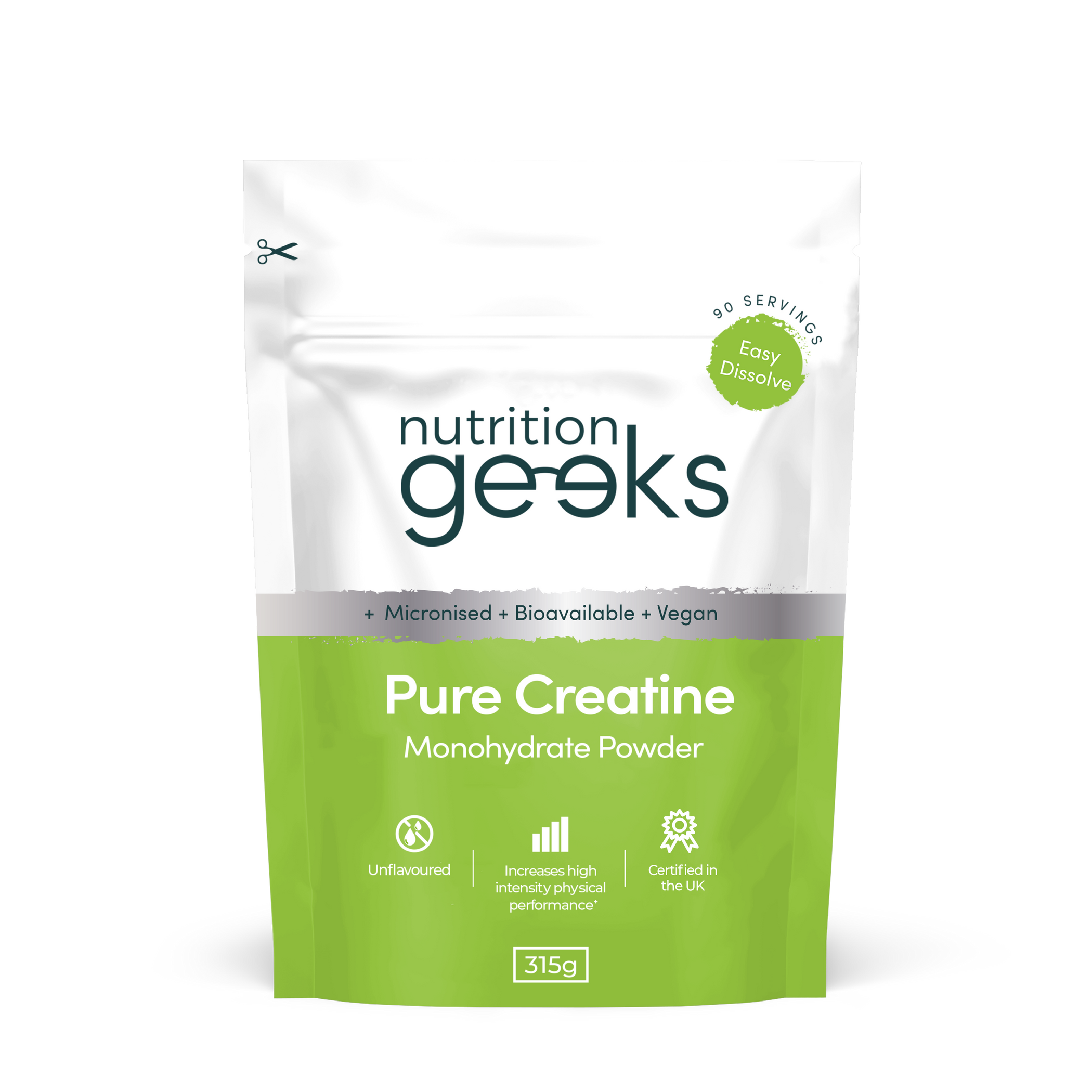 Pure Creatine Monohydrate Powder | 90 Servings - Default Title ...