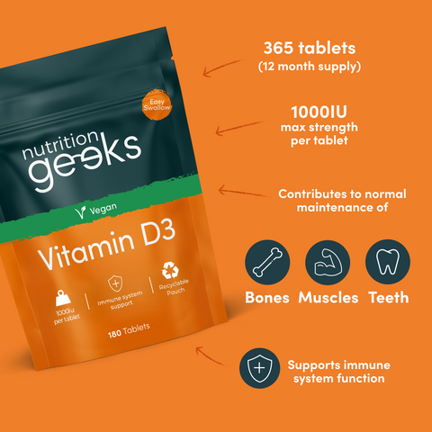 Vegan Vitamin D 1000iu Optimum Strength-Nutrition Geeks